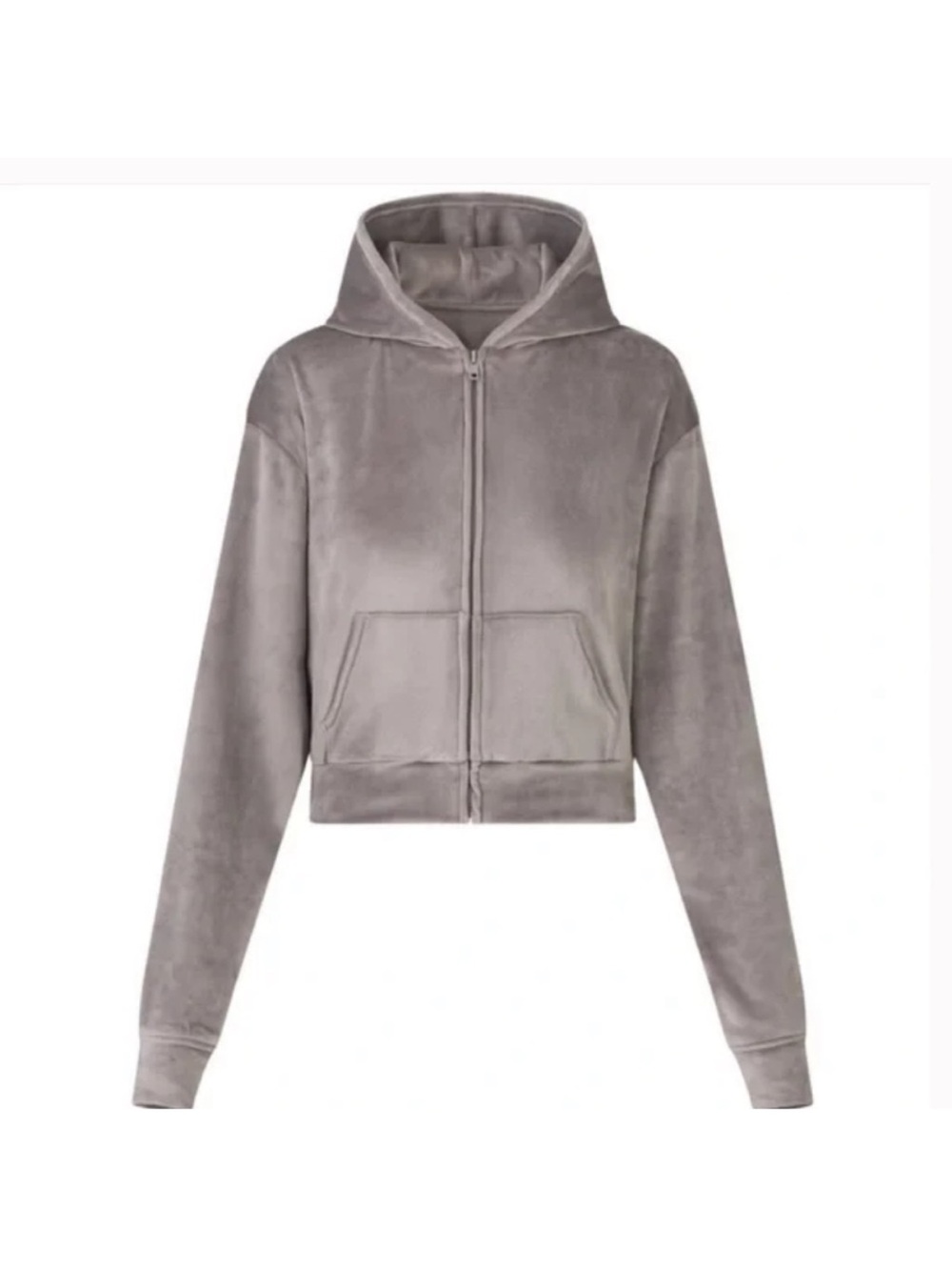 SKIMS Velour Zip-Up Hoodie